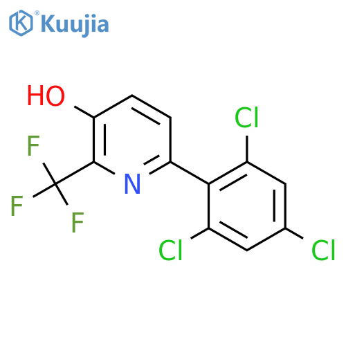 3-Hydroxy-6-(2,4,6-trichlorophenyl)-2-(trifluoromethyl)pyridine structure