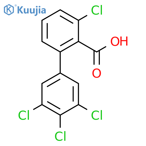 3,3',4',5'-Tetrachlorobiphenyl-2-carboxylic acid structure