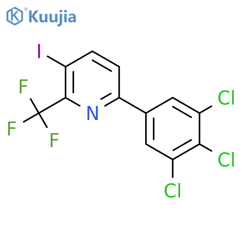 3-Iodo-6-(3,4,5-trichlorophenyl)-2-(trifluoromethyl)pyridine structure
