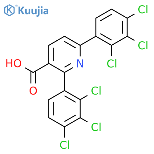 2,6-Bis(2,3,4-trichlorophenyl)nicotinic acid structure
