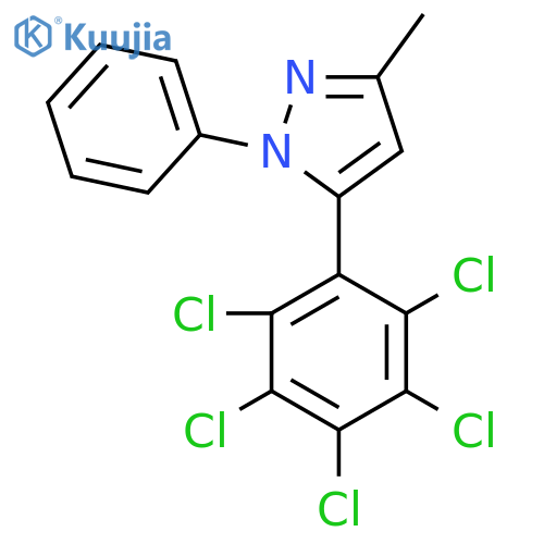 3-Methyl-5-(perchlorophenyl)-1-phenylpyrazole structure