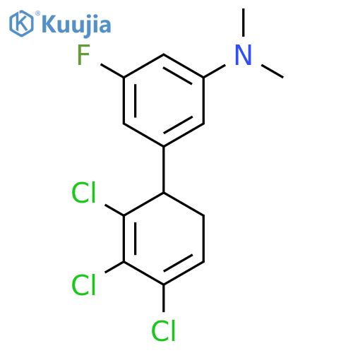 [3-Fluoro-5-(2,3,4-trichlorocyclohexa-2,4-dienyl)-phenyl]-dimethyl-amine structure