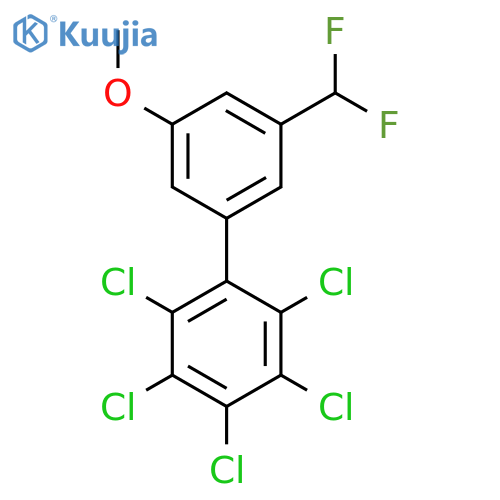 5'-(Difluoromethyl)-3'-methoxy-2,3,4,5,6-pentachlorobiphenyl structure