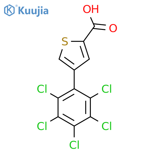 4-(Perchlorophenyl)thiophene-2-carboxylic acid structure