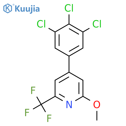 2-Methoxy-4-(3,4,5-trichlorophenyl)-6-(trifluoromethyl)pyridine structure