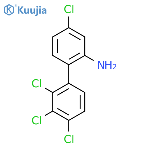 2-Amino-4,2',3',4'-tetrachlorobiphenyl structure