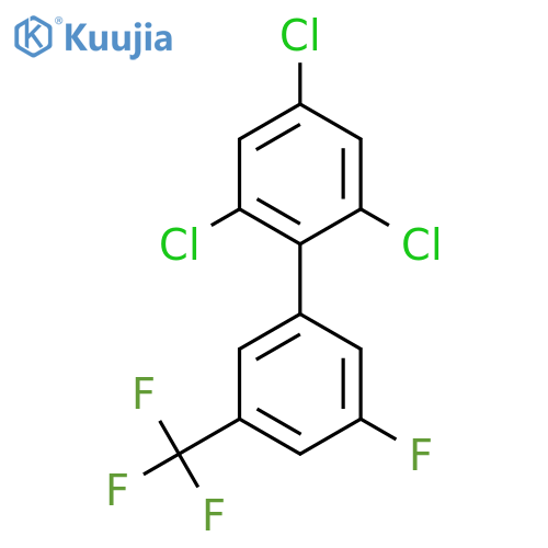 5'-Fluoro-2,4,6-trichloro-3'-(trifluoromethyl)biphenyl structure