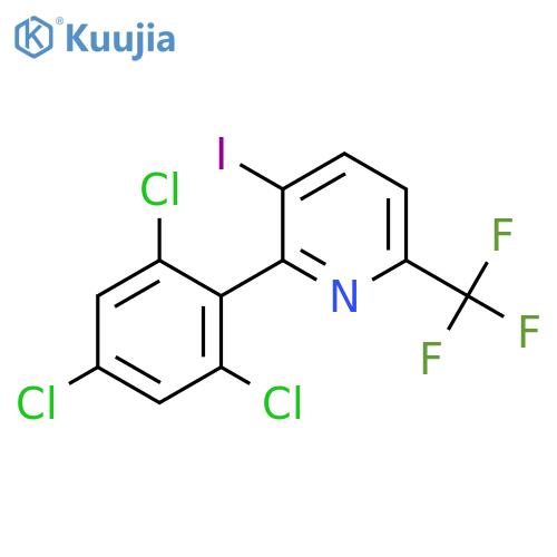 3-Iodo-2-(2,4,6-trichlorophenyl)-6-(trifluoromethyl)pyridine structure