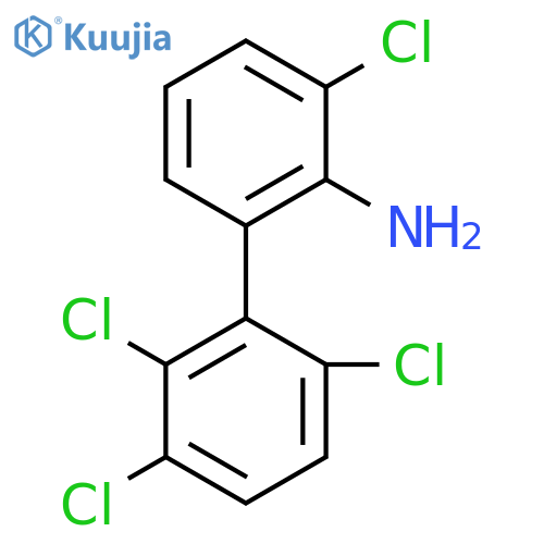 2-Amino-3,2',3',6'-tetrachlorobiphenyl structure