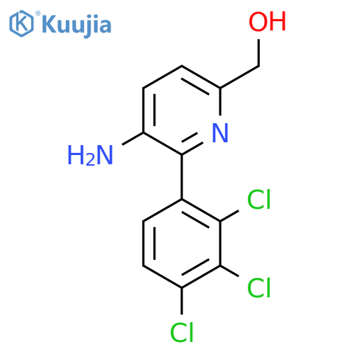 3-Amino-2-(2,3,4-trichlorophenyl)pyridine-6-methanol structure