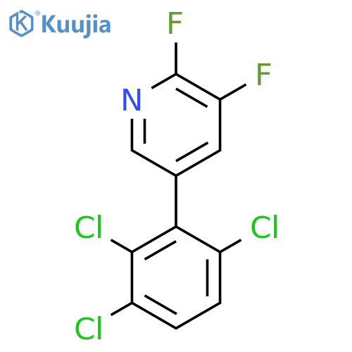 2,3-Difluoro-5-(2,3,6-trichlorophenyl)pyridine structure