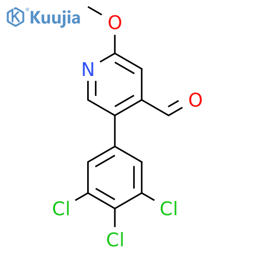 2-Methoxy-5-(3,4,5-trichlorophenyl)isonicotinaldehyde structure
