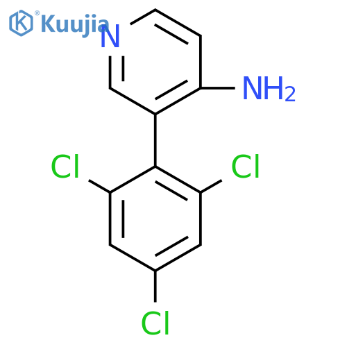4-Amino-3-(2,4,6-trichlorophenyl)pyridine structure
