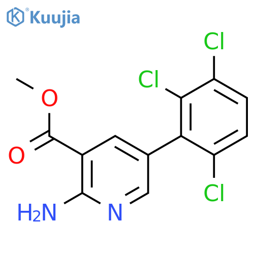Methyl 2-amino-5-(2,3,6-trichlorophenyl)nicotinate structure