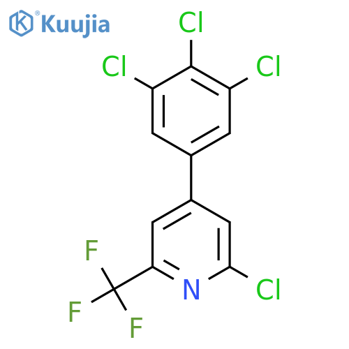 2-Chloro-4-(3,4,5-trichlorophenyl)-6-(trifluoromethyl)pyridine structure