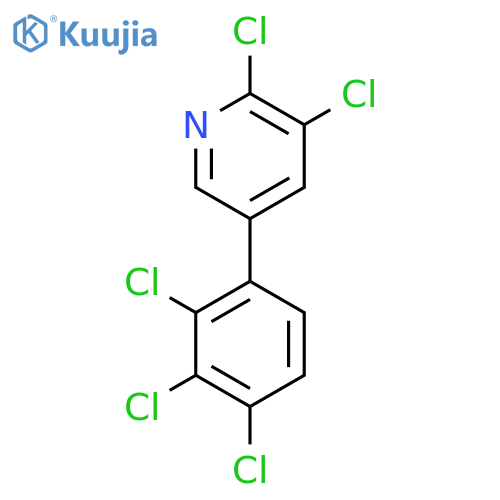 2,3-Dichloro-5-(2,3,4-trichlorophenyl)pyridine structure