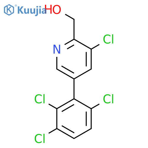 3-Chloro-5-(2,3,6-trichlorophenyl)pyridine-2-methanol structure