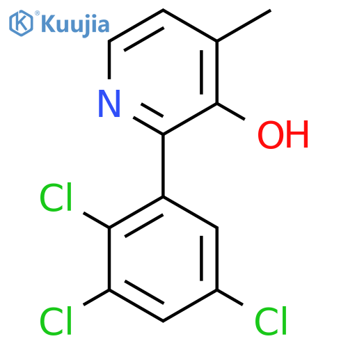 3-Hydroxy-4-methyl-2-(2,3,5-trichlorophenyl)pyridine structure