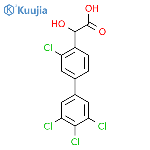 Hydroxy-(3,3',4',5'-tetrachlorobiphenyl-4-yl)-acetic acid structure