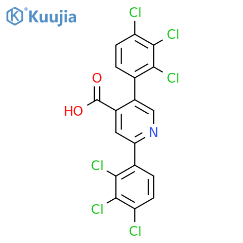 2,5-Bis(2,3,4-trichlorophenyl)isonicotinic acid structure