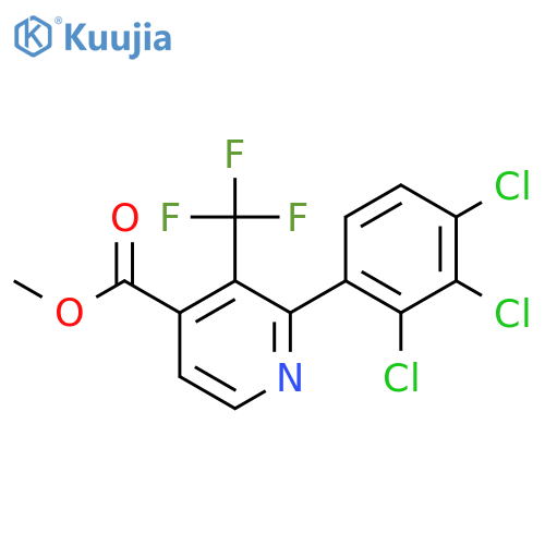 Methyl 2-(2,3,4-trichlorophenyl)-3-(trifluoromethyl)isonicotinate structure