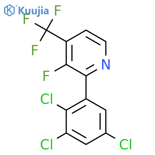 3-Fluoro-2-(2,3,5-trichlorophenyl)-4-(trifluoromethyl)pyridine structure