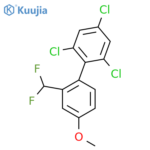 2'-(Difluoromethyl)-4'-methoxy-2,4,6-trichlorobiphenyl structure