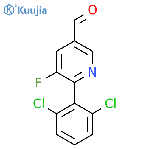 6-(2,6-Dichlorophenyl)-5-fluoronicotinaldehyde structure