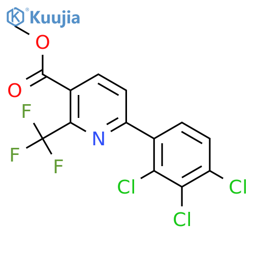 Methyl 6-(2,3,4-trichlorophenyl)-2-(trifluoromethyl)nicotinate structure