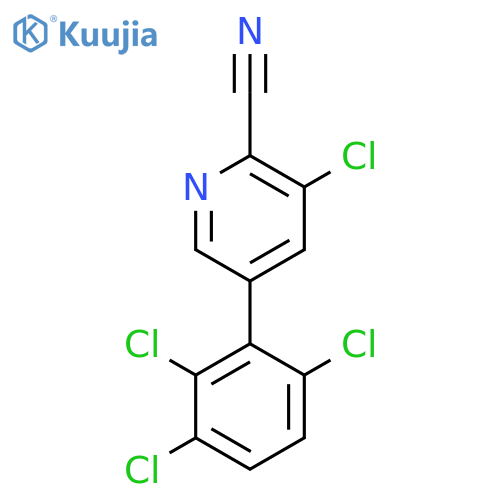 3-Chloro-5-(2,3,6-trichlorophenyl)picolinonitrile structure