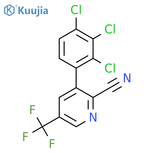 3-(2,3,4-Trichlorophenyl)-5-(trifluoromethyl)picolinonitrile structure