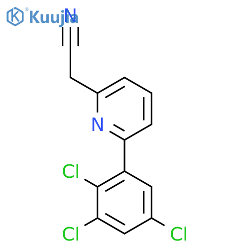 6-(2,3,5-Trichlorophenyl)pyridine-2-acetonitrile structure