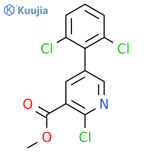 Methyl 2-chloro-5-(2,6-dichlorophenyl)nicotinate structure