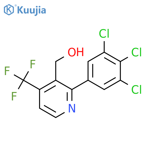 2-(3,4,5-Trichlorophenyl)-4-(trifluoromethyl)pyridine-3-methanol structure