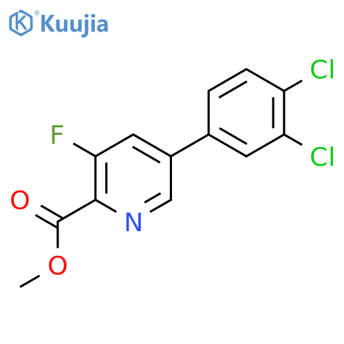 Methyl 5-(3,4-dichlorophenyl)-3-fluoropicolinate structure