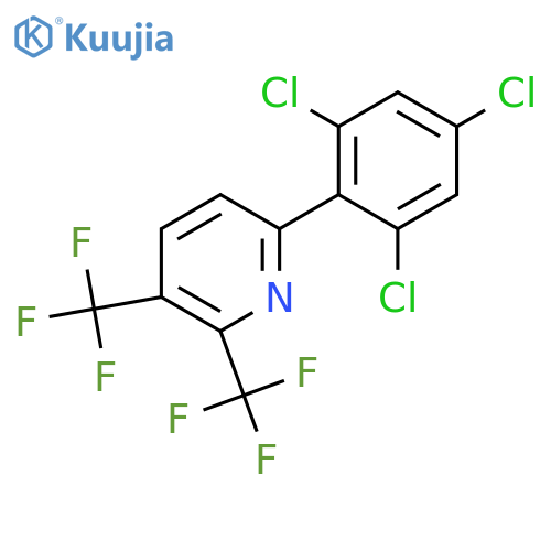2,3-Bis(trifluoromethyl)-6-(2,4,6-trichlorophenyl)pyridine structure