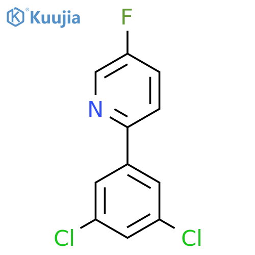 2-(3,5-Dichlorophenyl)-5-fluoropyridine structure