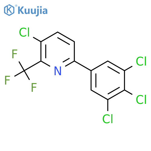 3-Chloro-6-(3,4,5-trichlorophenyl)-2-(trifluoromethyl)pyridine structure
