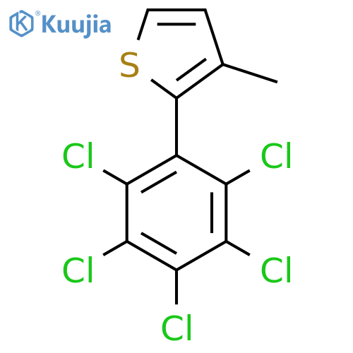 3-Methyl-2-(perchlorophenyl)thiophene structure