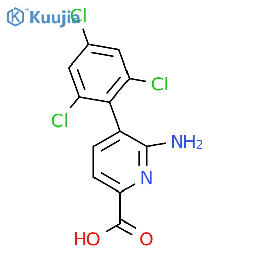 6-Amino-5-(2,4,6-trichlorophenyl)picolinic acid structure
