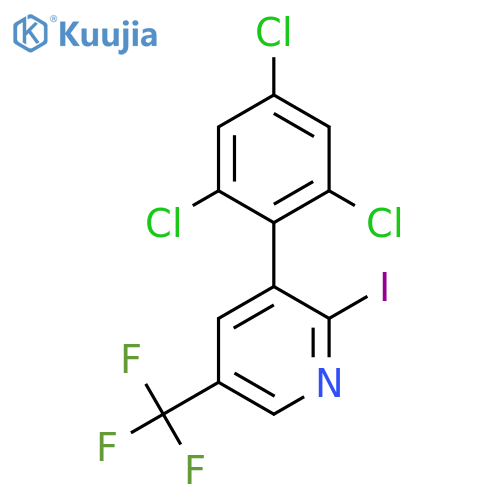 2-Iodo-3-(2,4,6-trichlorophenyl)-5-(trifluoromethyl)pyridine structure