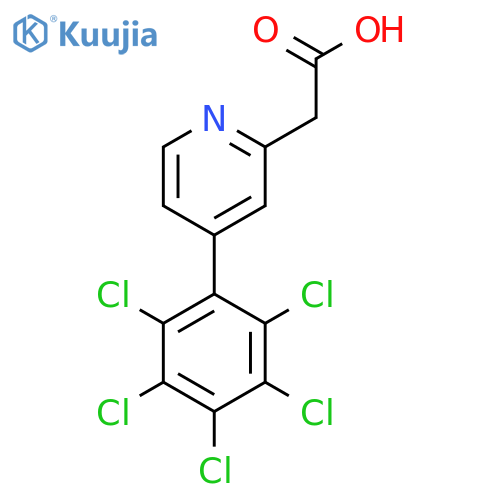 4-(Perchlorophenyl)pyridine-2-acetic acid structure