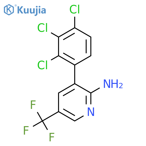 2-Amino-3-(2,3,4-trichlorophenyl)-5-(trifluoromethyl)pyridine structure