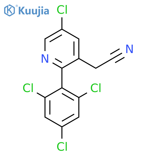 5-Chloro-2-(2,4,6-trichlorophenyl)pyridine-3-acetonitrile structure