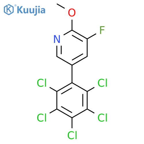 3-Fluoro-2-methoxy-5-(perchlorophenyl)pyridine structure