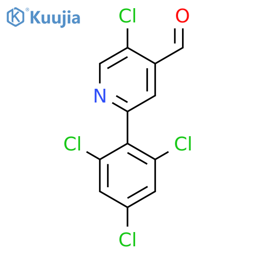 5-Chloro-2-(2,4,6-trichlorophenyl)isonicotinaldehyde structure