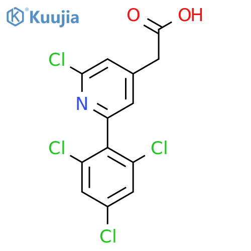 2-Chloro-6-(2,4,6-trichlorophenyl)pyridine-4-acetic acid structure