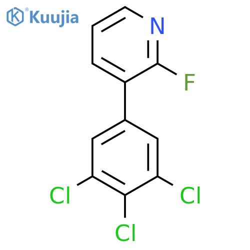 2-Fluoro-3-(3,4,5-trichlorophenyl)pyridine structure