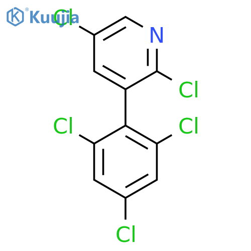 2,5-Dichloro-3-(2,4,6-trichlorophenyl)pyridine structure