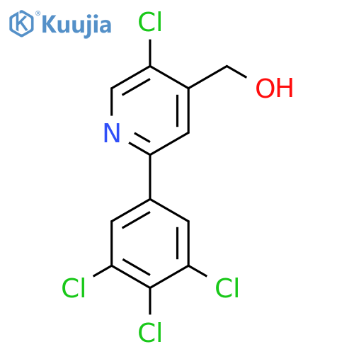 5-Chloro-2-(3,4,5-trichlorophenyl)pyridine-4-methanol structure